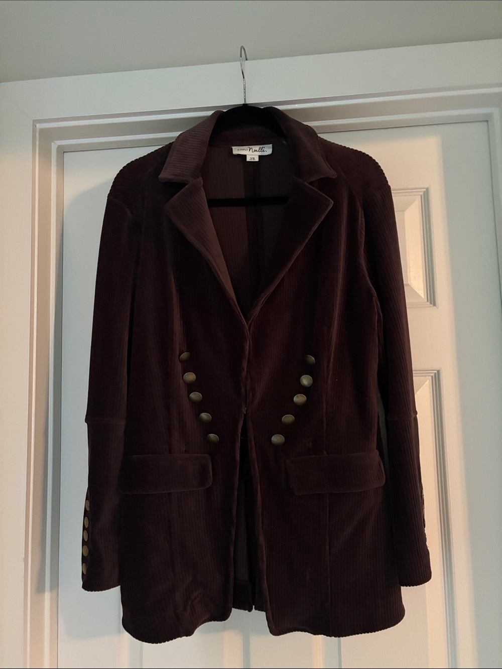 Simply Noelle Women's Brown Corduroy Blazer
